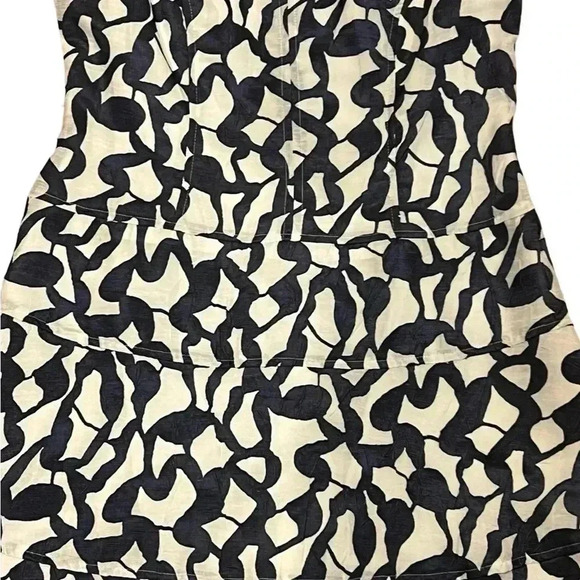 Anne Klein Black and White Cap Sleeve Midi Dress - Picture 5 of 7